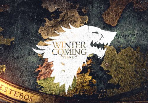 Winter is Coming Wolves Crest of Thrones Game Wallpaper