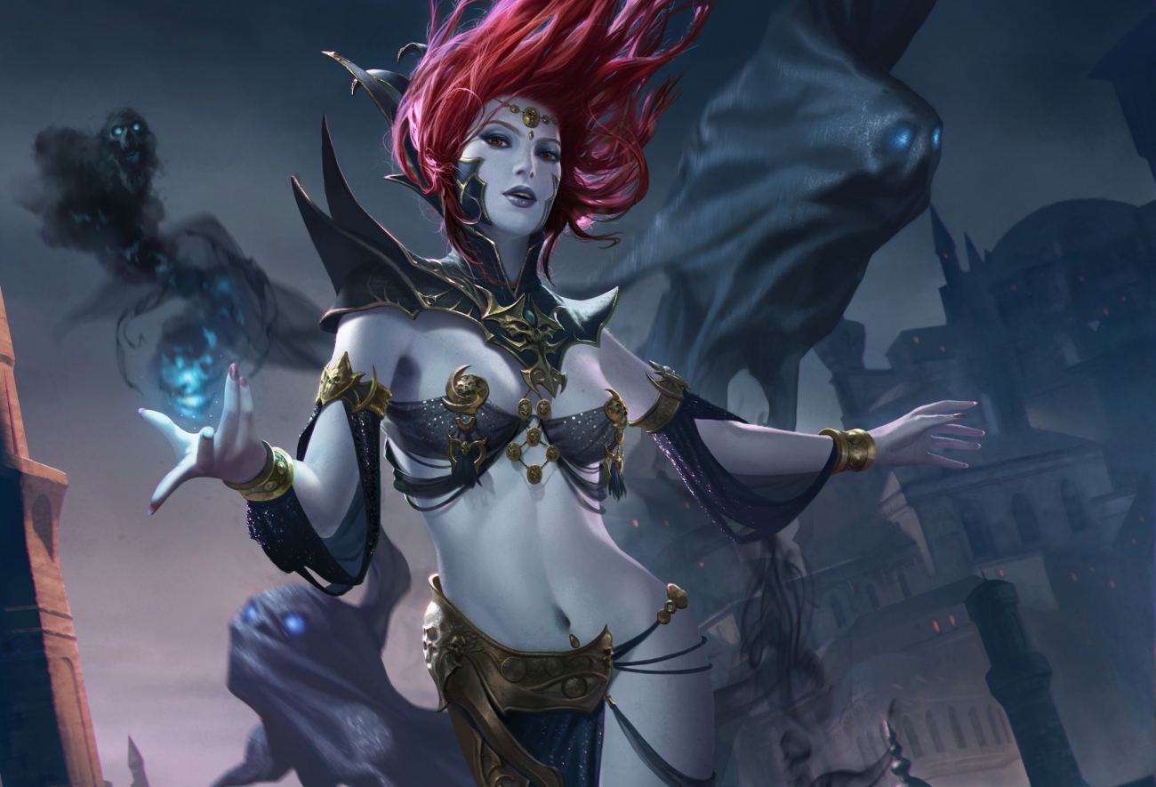 Magic Legend of Cryptids Game Fantasy Redhead Girl